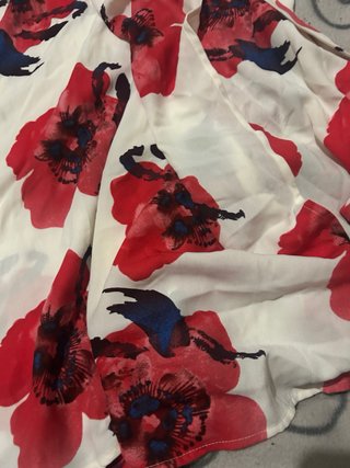 Vestido bata flores S