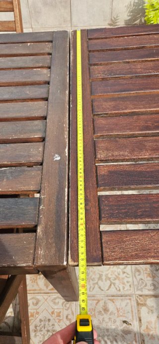 Mesa de exterior extensible con 4 sillas