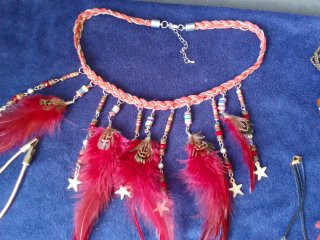Lote 11 collares de colores y distintos modelos