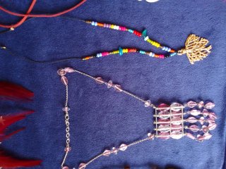 Lote 11 collares de colores y distintos modelos