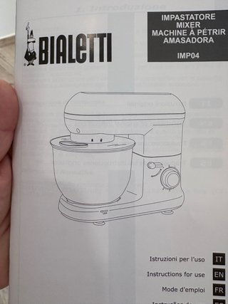 Batidora amasadora de la marca italiana Bialetti