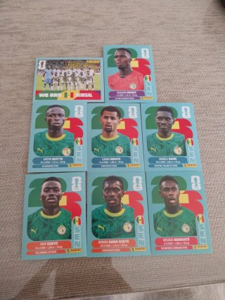 Lote cromos Senegal Panini mundial 2026