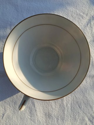 Pareja de tazas de Té Limoge Chapus Frères