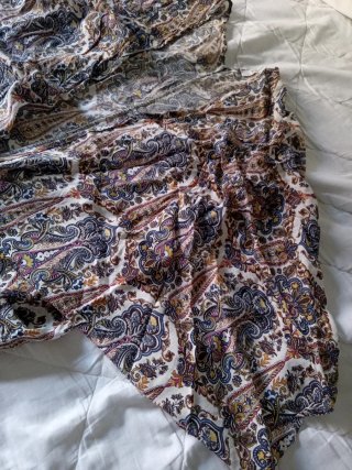 Sobrecamisa playera mujer estampado paisley