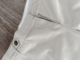 Pantalón chino Mango beige mujer talla 40
