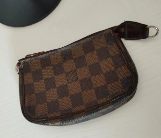 Mini pochette Louis Vuitton originale damier pelle