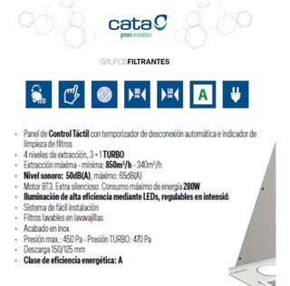 Campana extractora Cata GL 45 X/C
