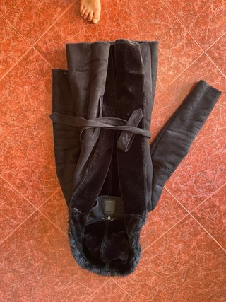 Abrigo negro Salsa mujer