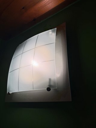 Aplique de luz cristal biselado