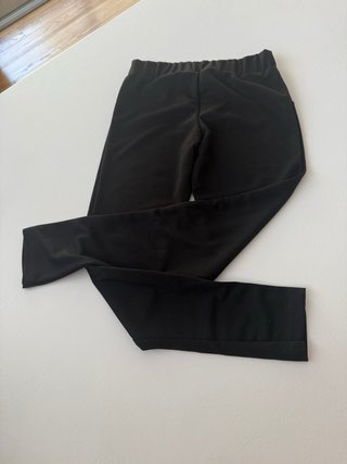 Leggings neri donna con finta pelle