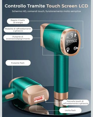 Epilatore Luce Pulsata Raffreddamento