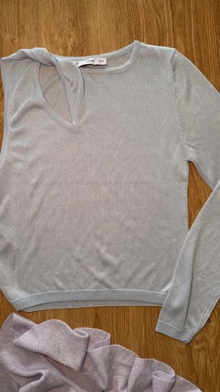 Lote 2 camisetas Mango asimétricas