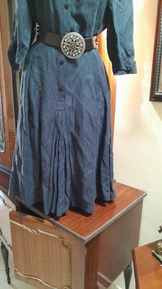 Abito 80% Lino, 20% Seta Blu