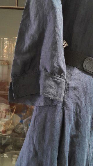 Abito 80% Lino, 20% Seta Blu
