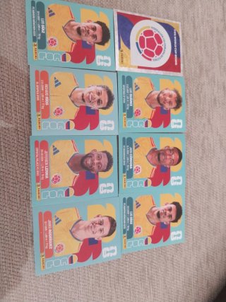 Lote 8 cromos Panini Mundial 2026 Colombia