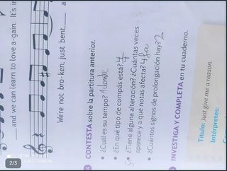 Libro música 5° primaria. ISBN: 9788468072098