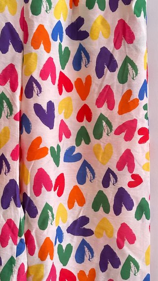 Conjunto Camisa e Calças Corações Coloridos