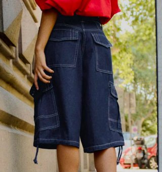 Pantalón Bershka Parachute Unisex Talla M