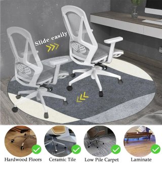 Tappeto rotondo per sedia da ufficio 120cm