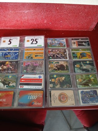 120 Schede Telefoniche con Foglie