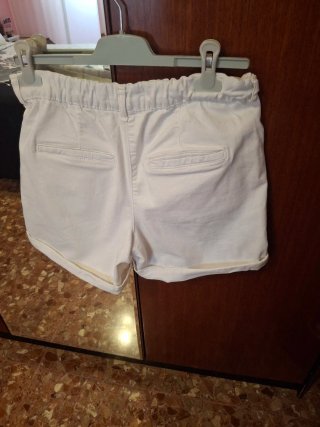 Pantalones cortos blancos mujer