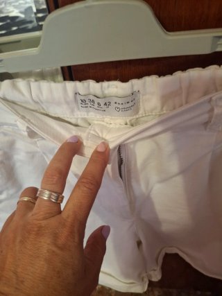 Pantalones cortos blancos mujer