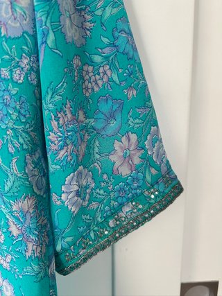Blusa Seta Crepe de Chine Indiana Vintage