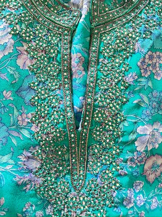 Blusa Seta Crepe de Chine Indiana Vintage