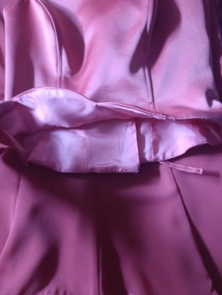 Conjunto falda y corpiño rosa, talla 42 pequeña