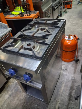 Cocina industrial 2 fuegos 40x75x90 ( GAS NATURAL)
