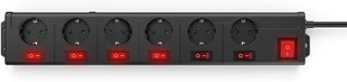 Regleta Hama 6 enchufes con interruptor
