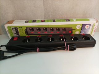 Regleta Hama 6 enchufes con interruptor