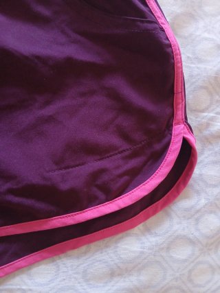 ARTENGO Pantalones Cortos Deportivos Morados