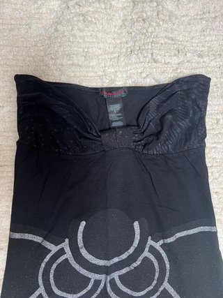 Vestido Custo Barcelona Negro Dorado