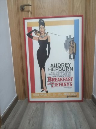 Póster Desayuno con Diamantes Audrey Hepburn