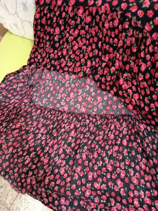 Vestido Verano Mujer Negro y Rojo
