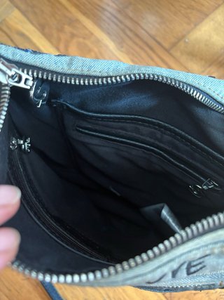 Bolso bandolera Desigual vaquero bordado