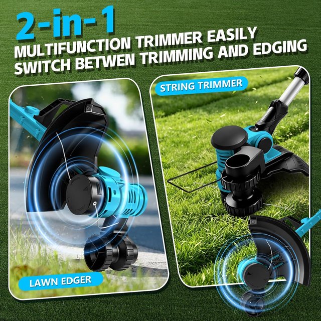 NUEVO - Tagliaerba e Bordatrice Senza Fili 2 in 1