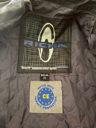 Chaqueta Moto Levior Negra y Azul