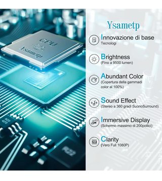 Proyector Ysametp 5G WiFi Bluetooth Full HD
