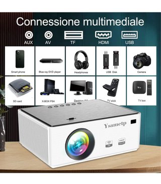 Proyector Ysametp 5G WiFi Bluetooth Full HD