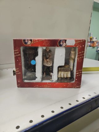 Statuette presepe fornaio 3 pezzi H 13 cm