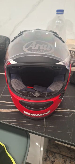 Casco Moto Rojo y Negro Edición Limitada