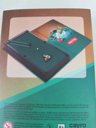 Juego de mesa de billar Cayro