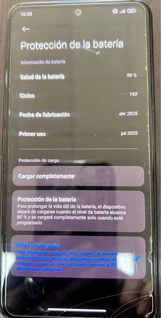 Xiaomi Redmi Note 14 98% Batería
