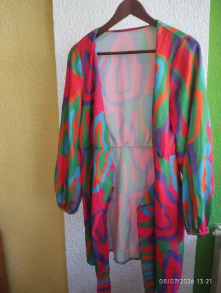 Vestido fluor estampado talla única