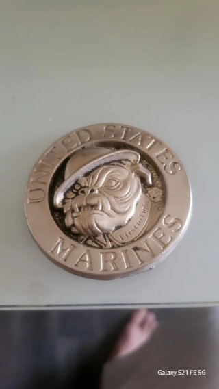 Moneda Marines USA Bulldog First to Fight