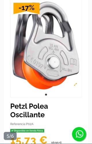 Tibloc Petzl + Polea petzl