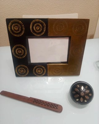 Timbal Djembé  doble y maraca , collar étnico