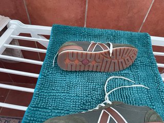 Zapatillas casuales verdes y marrones T43